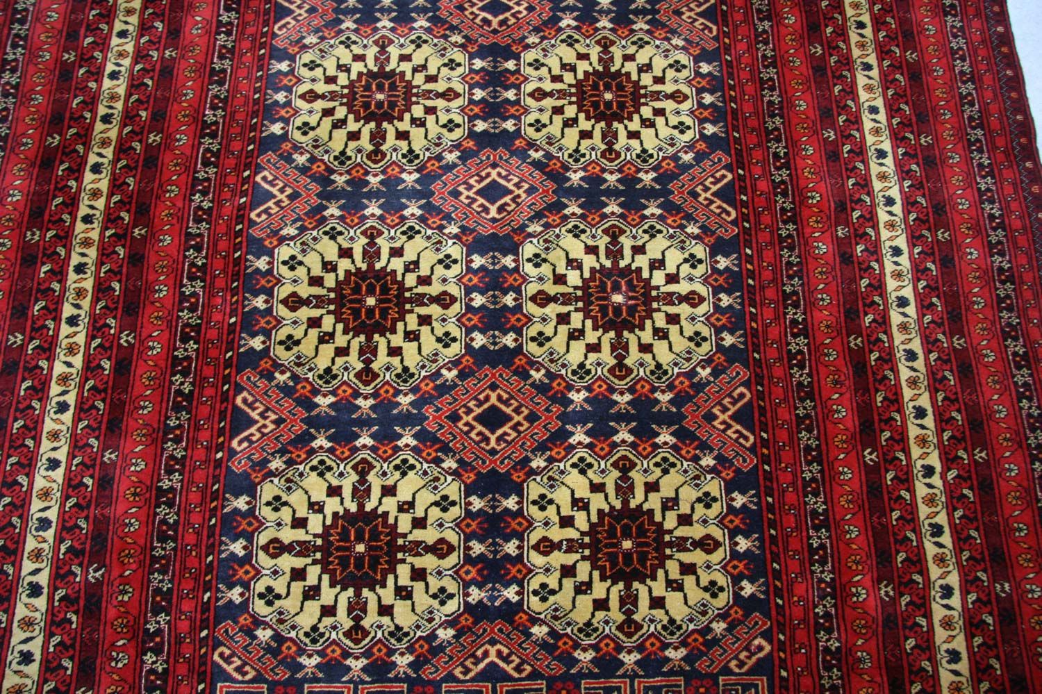 Tapis afghan - 288 x 195 cm - rouge