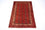 Tapis afghan - 196 x 126 cm - rouge
