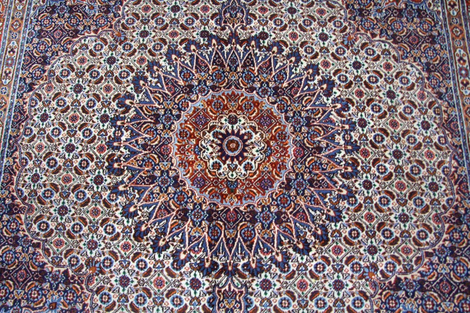 Tapis persan - Classique carré  - 207 x 204 cm - bleu