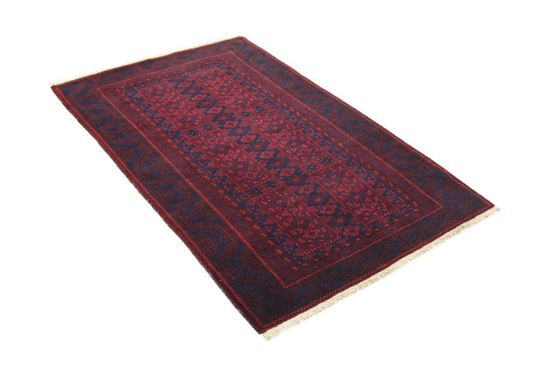 Tapis afghan - 155 x 100 cm - rouge