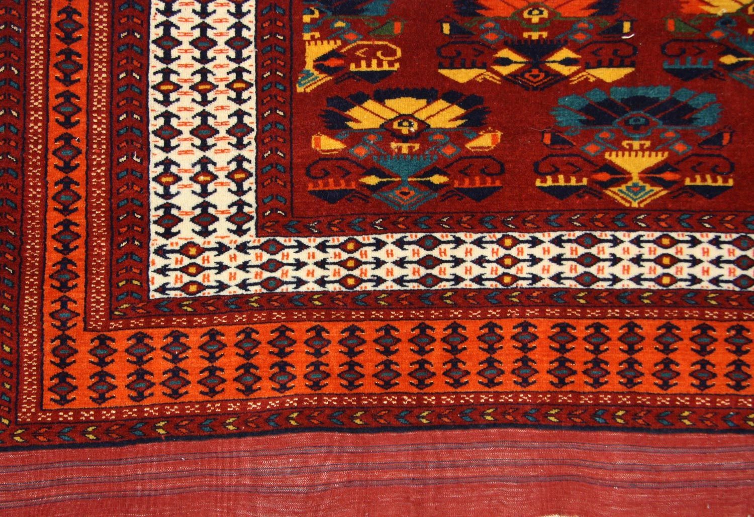 Afghan Teppich 160 x 130 cm - rost