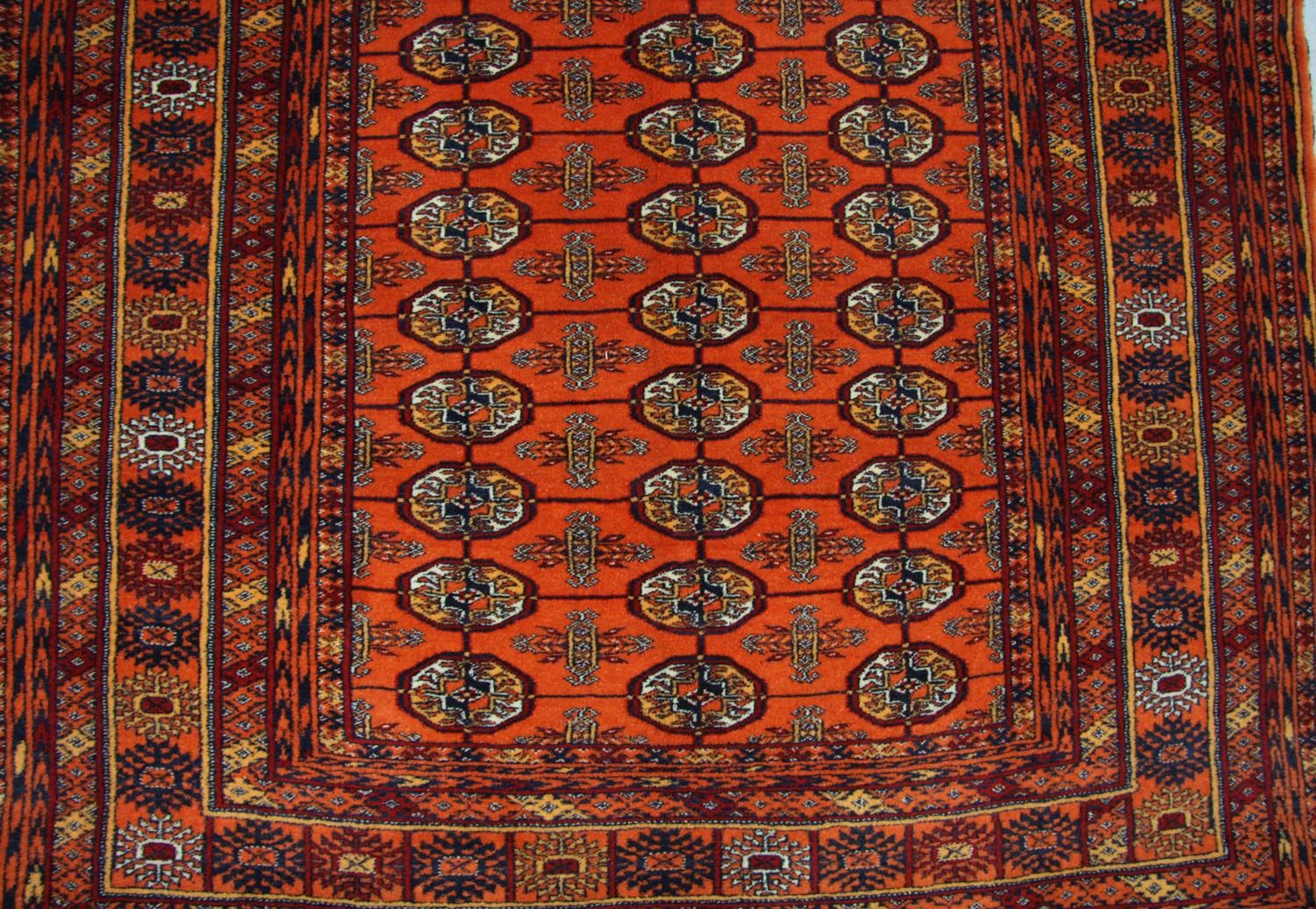 Tapis afghan - 177 x 119 cm - orange