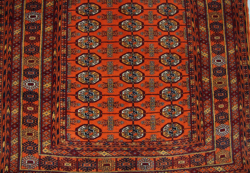 Tapis afghan - 177 x 119 cm - orange