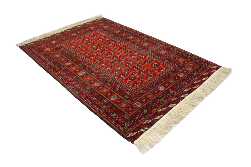 Tapis afghan - 193 x 134 cm - rouge