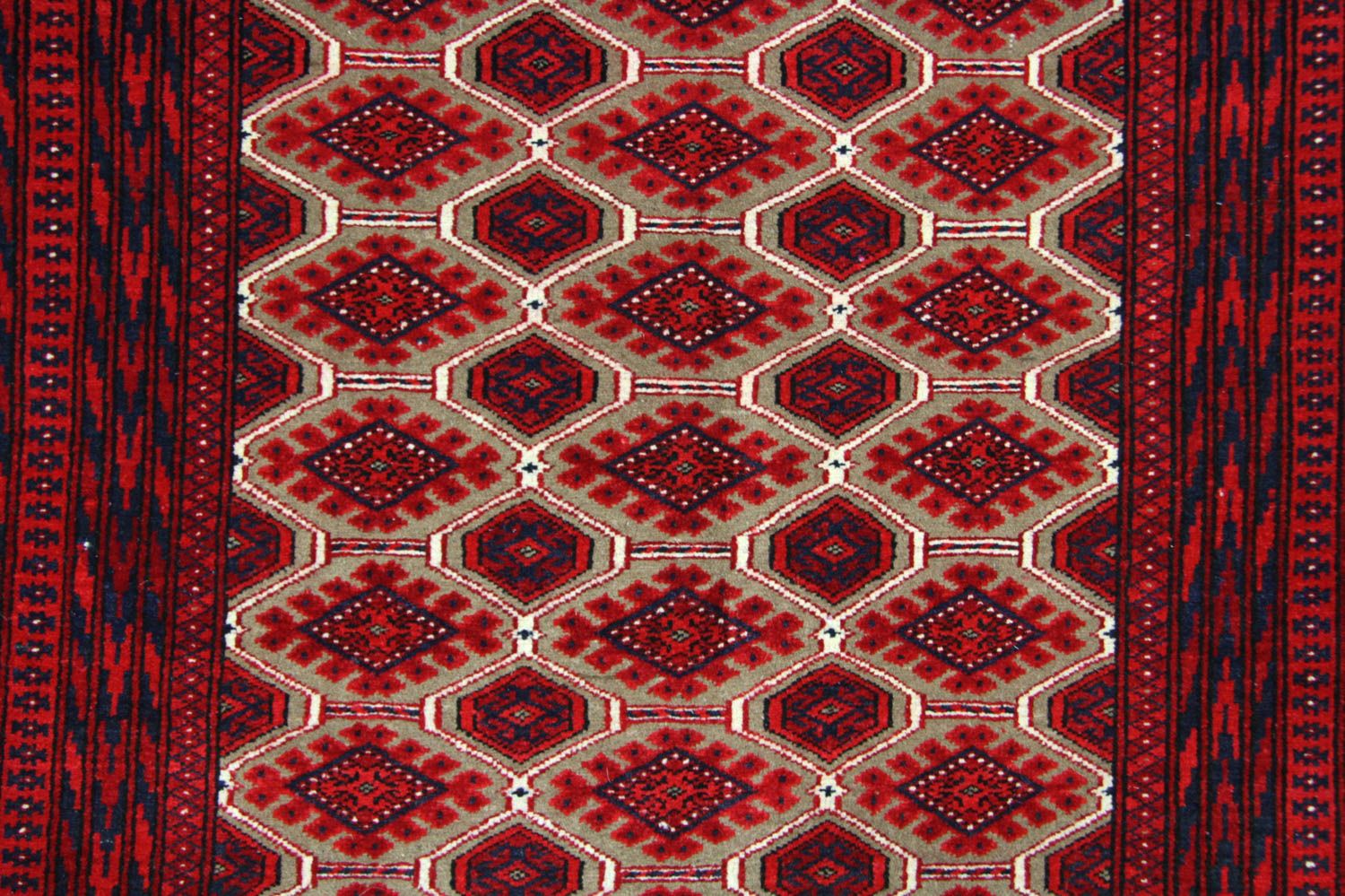Tapis afghan - 170 x 118 cm - rouge