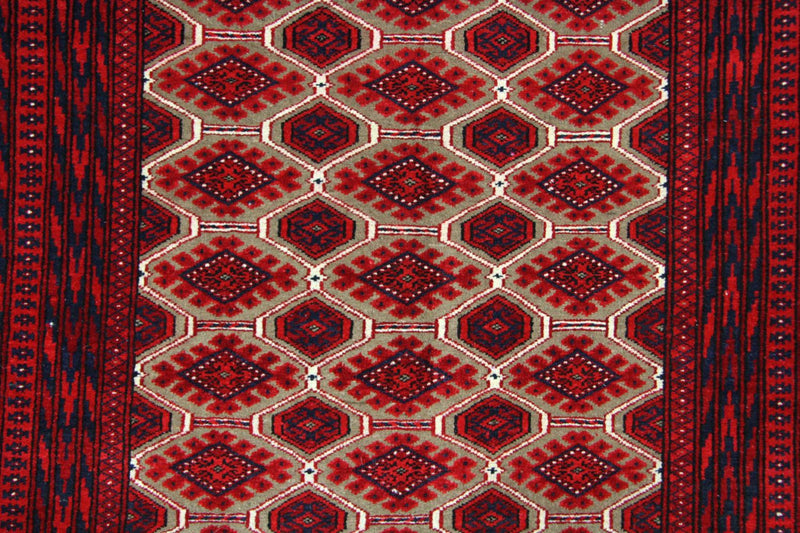 Tapis afghan - 170 x 118 cm - rouge