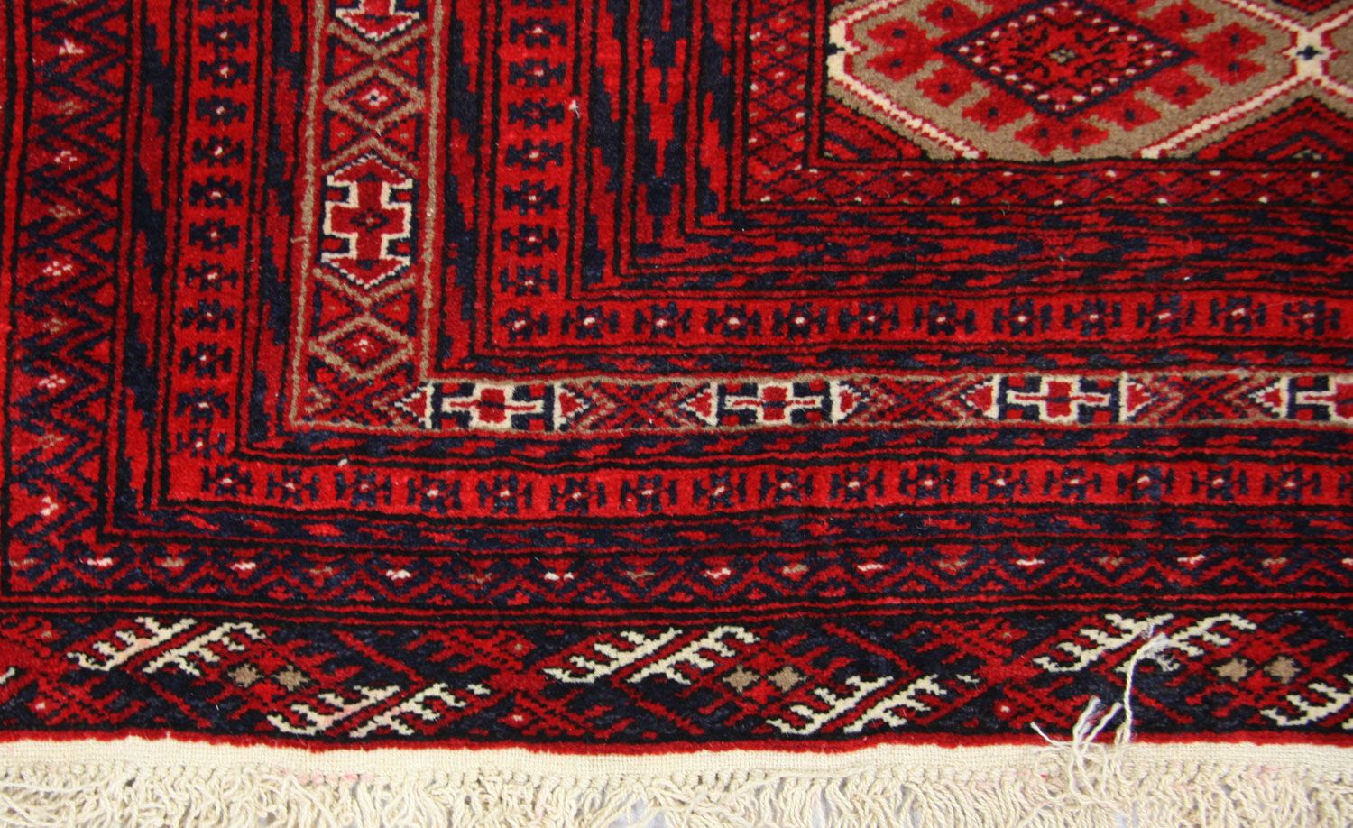 Tapis afghan - 170 x 118 cm - rouge
