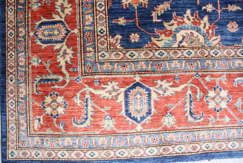 Tapis Ziegler - Kazak - 303 x 246 cm - bleu