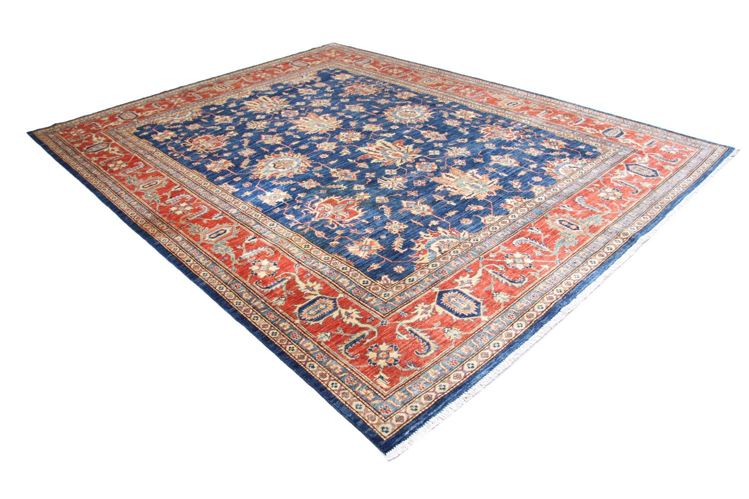 Tapis Ziegler - Kazak - 303 x 246 cm - bleu