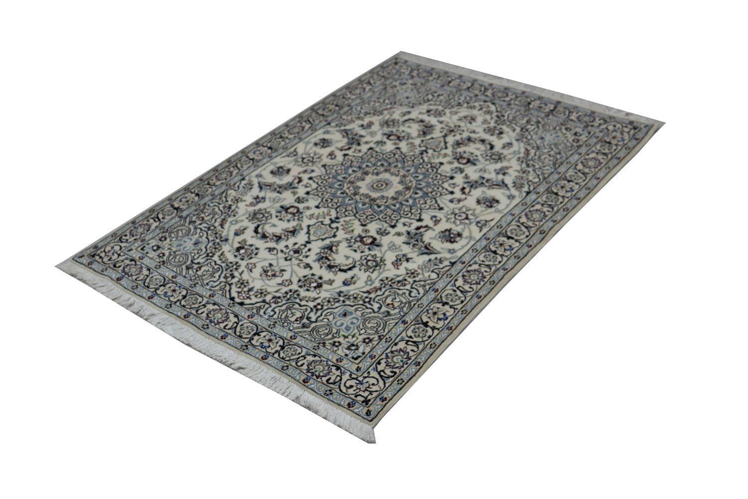 Tapis persan - Nain - Royal - 172 x 120 cm - bleu