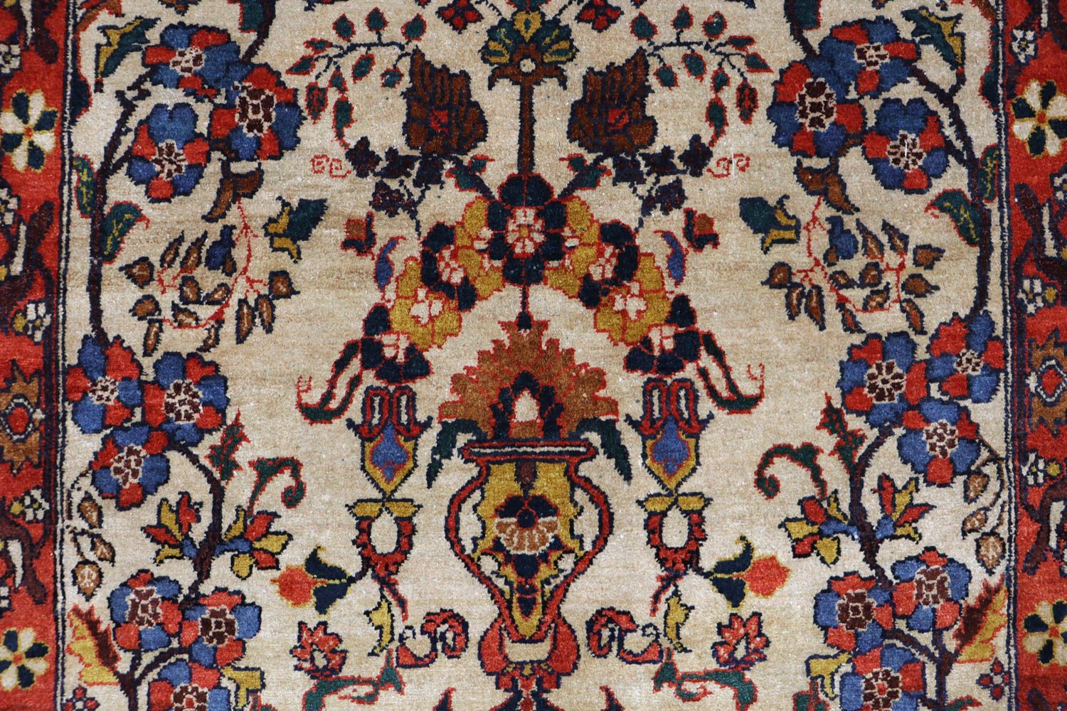 Tapis afghan - 197 x 113 cm - beige