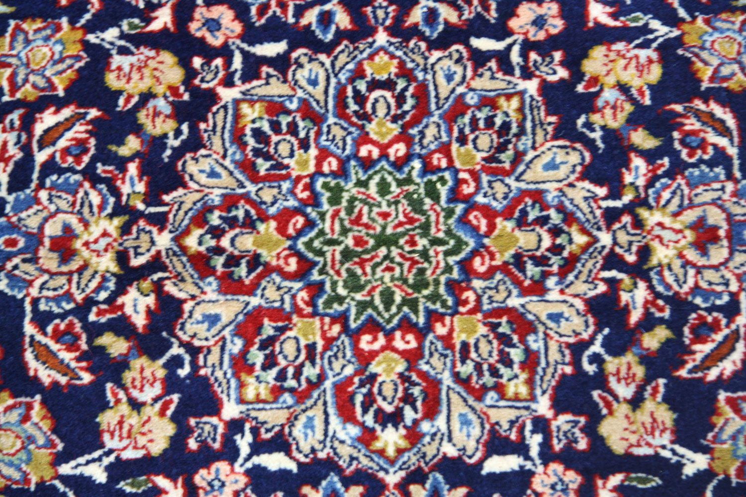 Tapis persan - Isfahan - Premium - 91 x 67 cm - bleu
