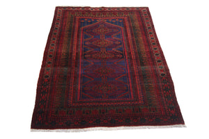 Belutsch Teppich 151 x 107 cm - blau