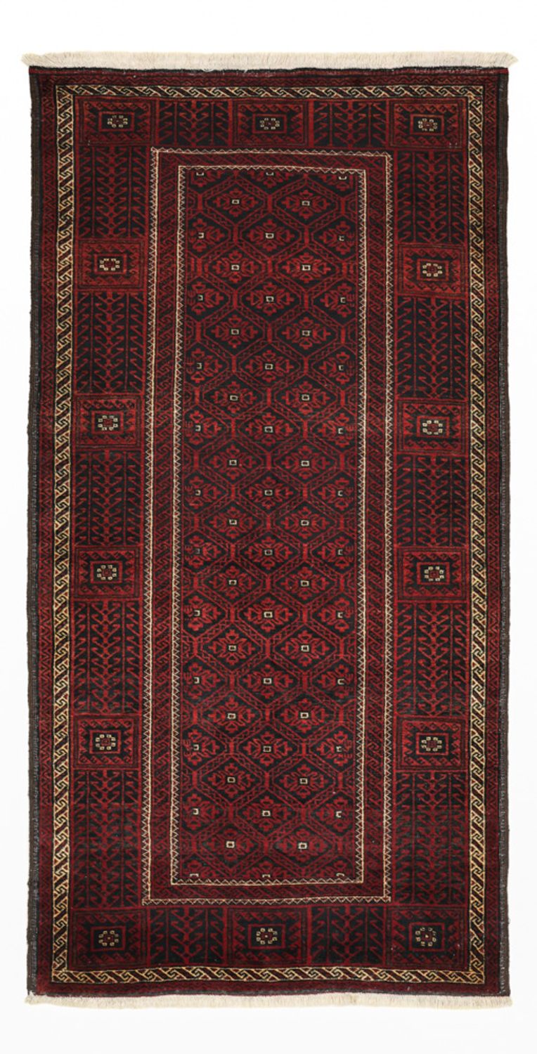 Läufer Belutsch - 203 x 101 cm - dunkelrot