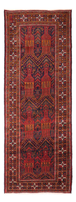 Läufer Belutsch - 293 x 108 cm - dunkelrot