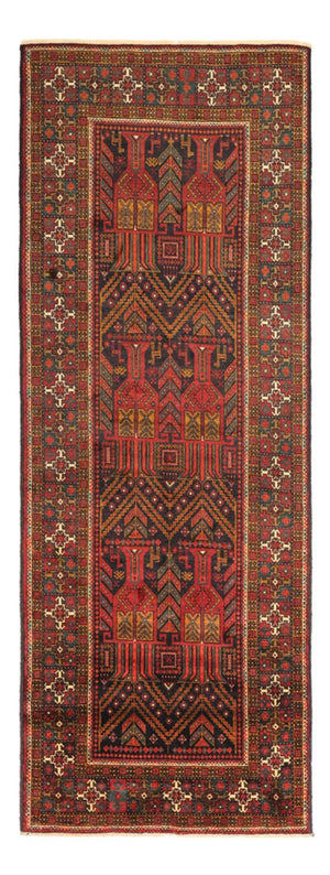 Läufer Belutsch - 297 x 107 cm - dunkelrot