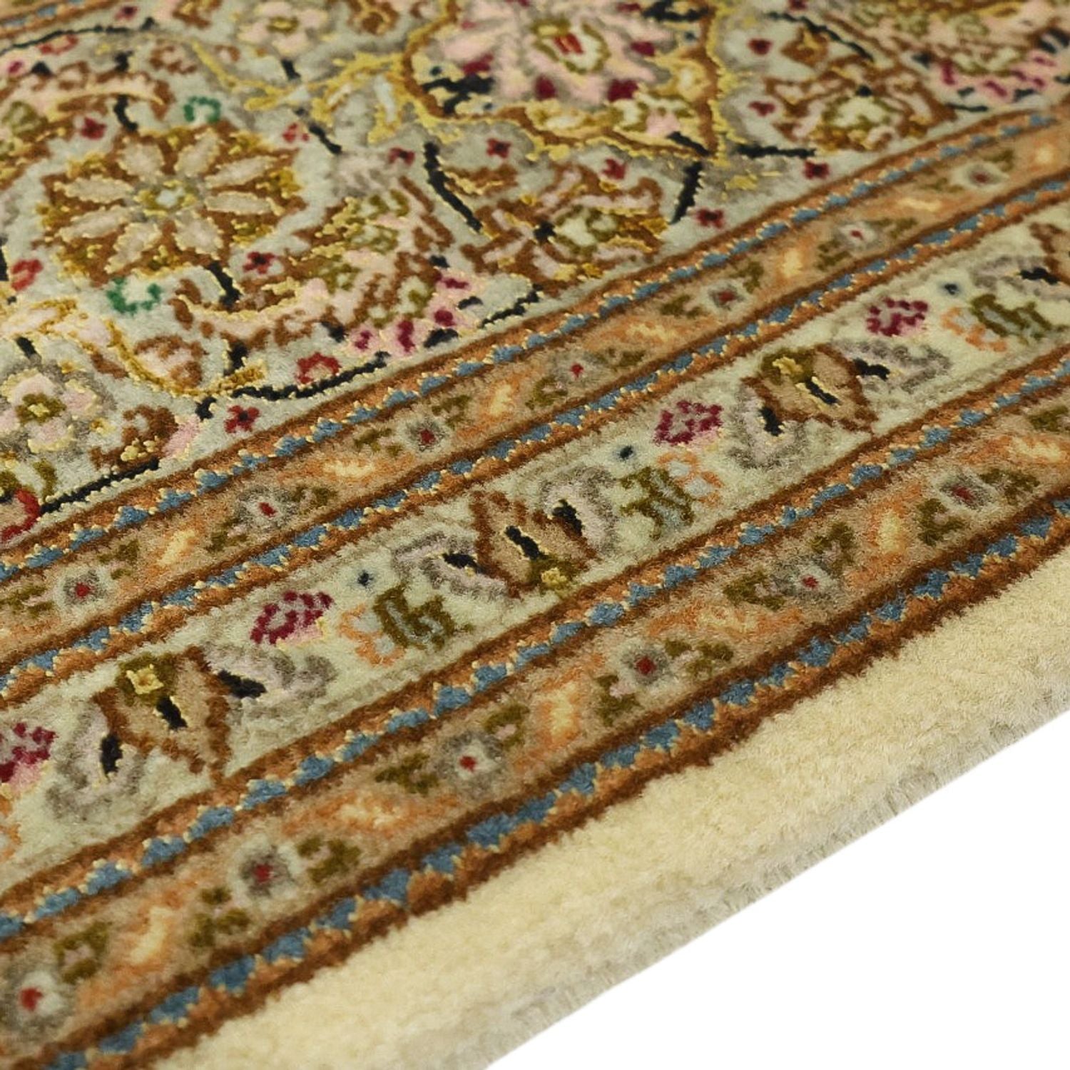 Tapis persan - Tabriz - Royal - Royal - 207 x 151 cm - beige foncé