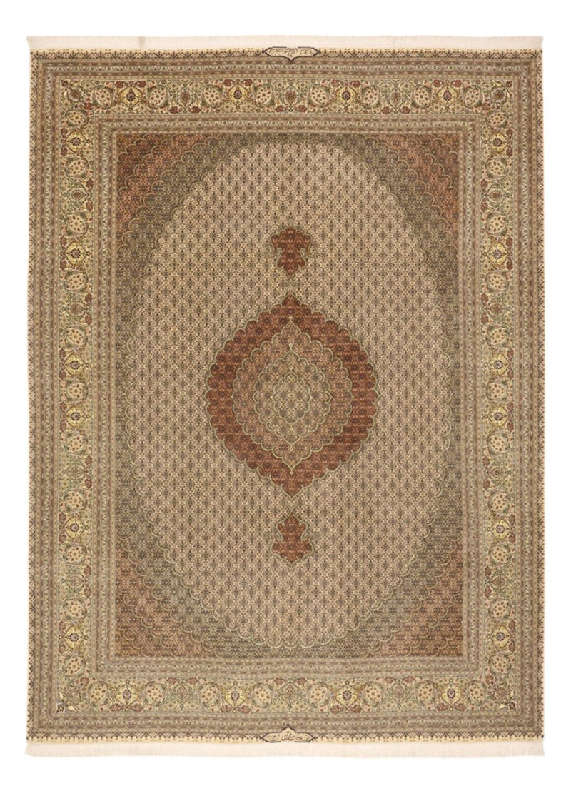 Tapis persan - Tabriz - Royal - Royal - 336 x 252 cm - taupe