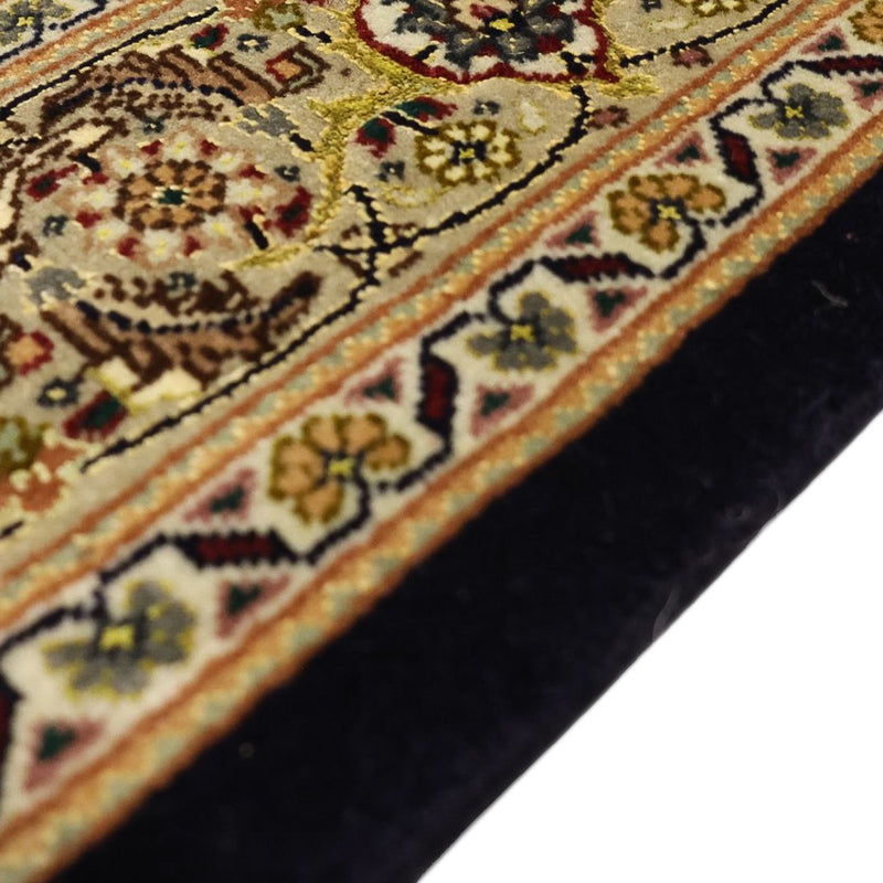 Tapis persan - Tabriz - Royal - Chaîne de soie - 160 x 98 cm - beige foncé