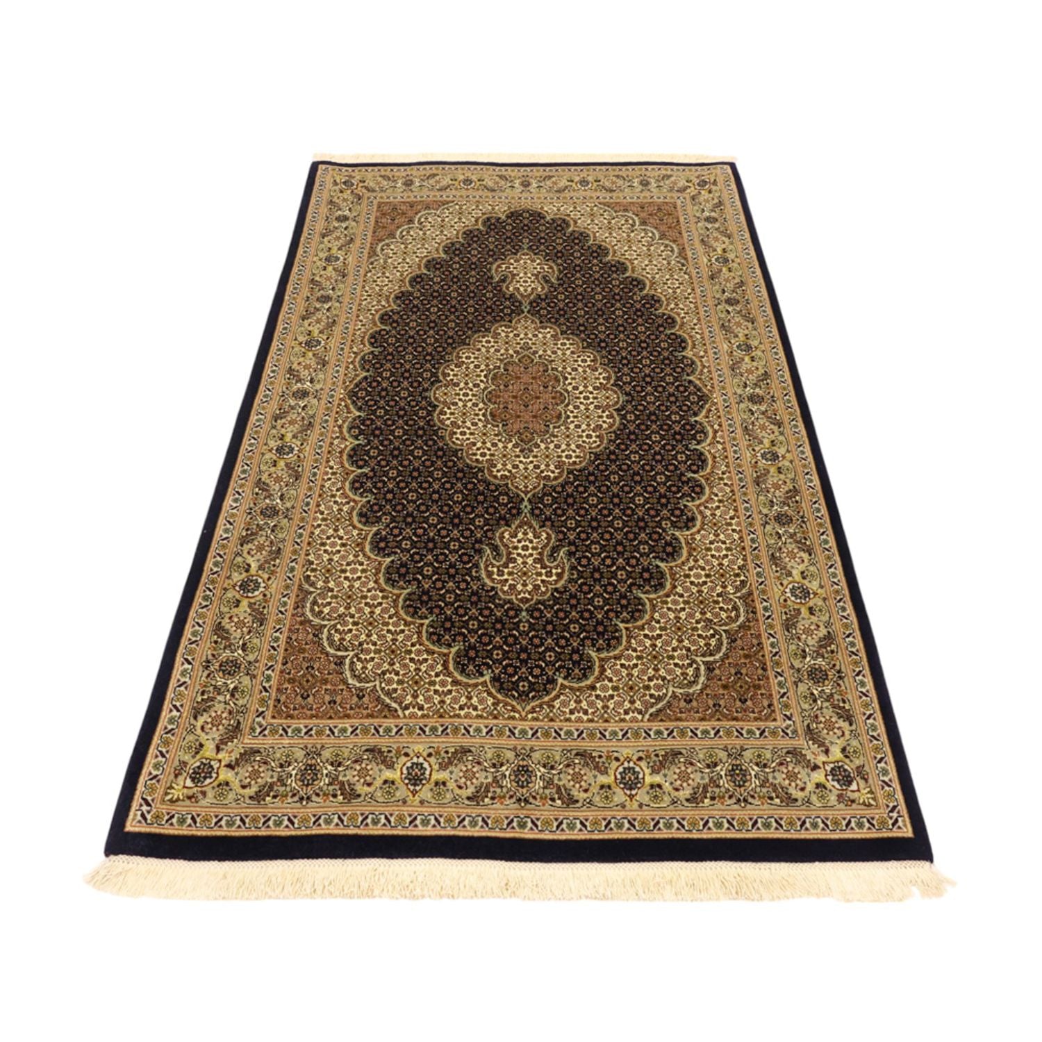 Tapis persan - Tabriz - Royal - Chaîne de soie - 160 x 98 cm - beige foncé