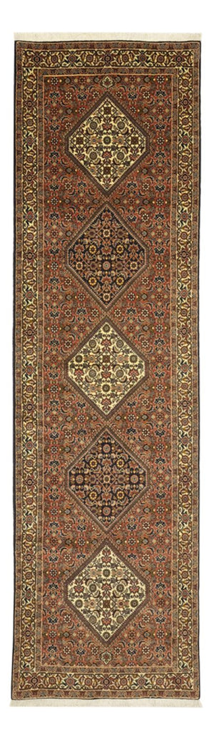Tapis de couloir Tapis persan - Bidjar - 297 x 82 cm - terracotta