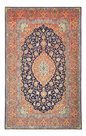 Tapis persan - Bidjar - Royal - 220 x 136 cm - bleu foncé