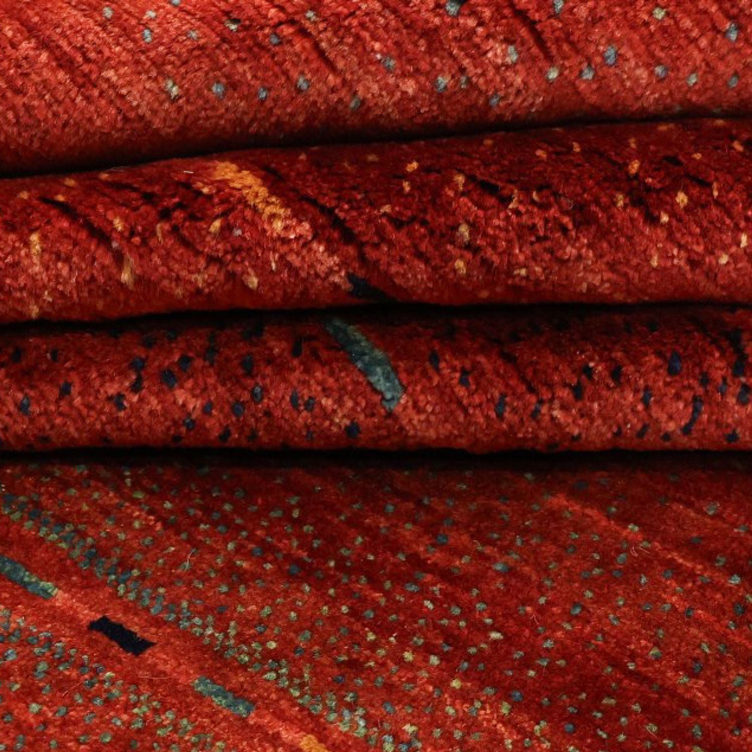 Tapis Gabbeh - Loribaft Persan - 326 x 248 cm - rouge
