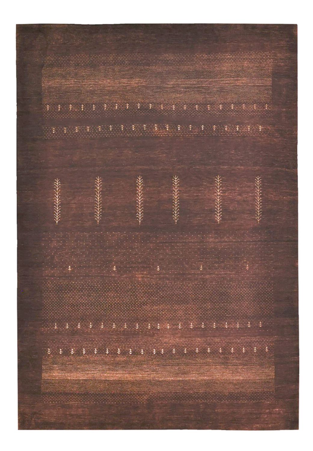 Tapis Gabbeh - Loribaft Indus - 247 x 173 cm - rouge foncé