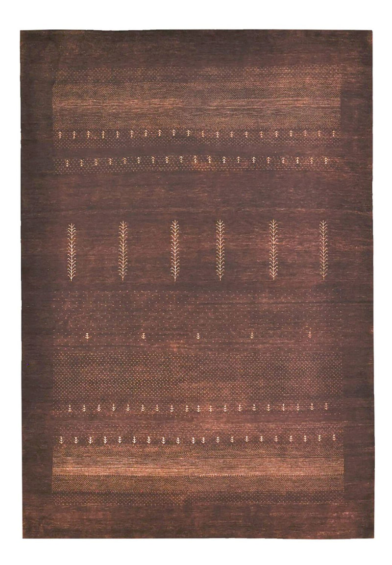 Tapis Gabbeh - Loribaft Indus - 247 x 173 cm - rouge foncé