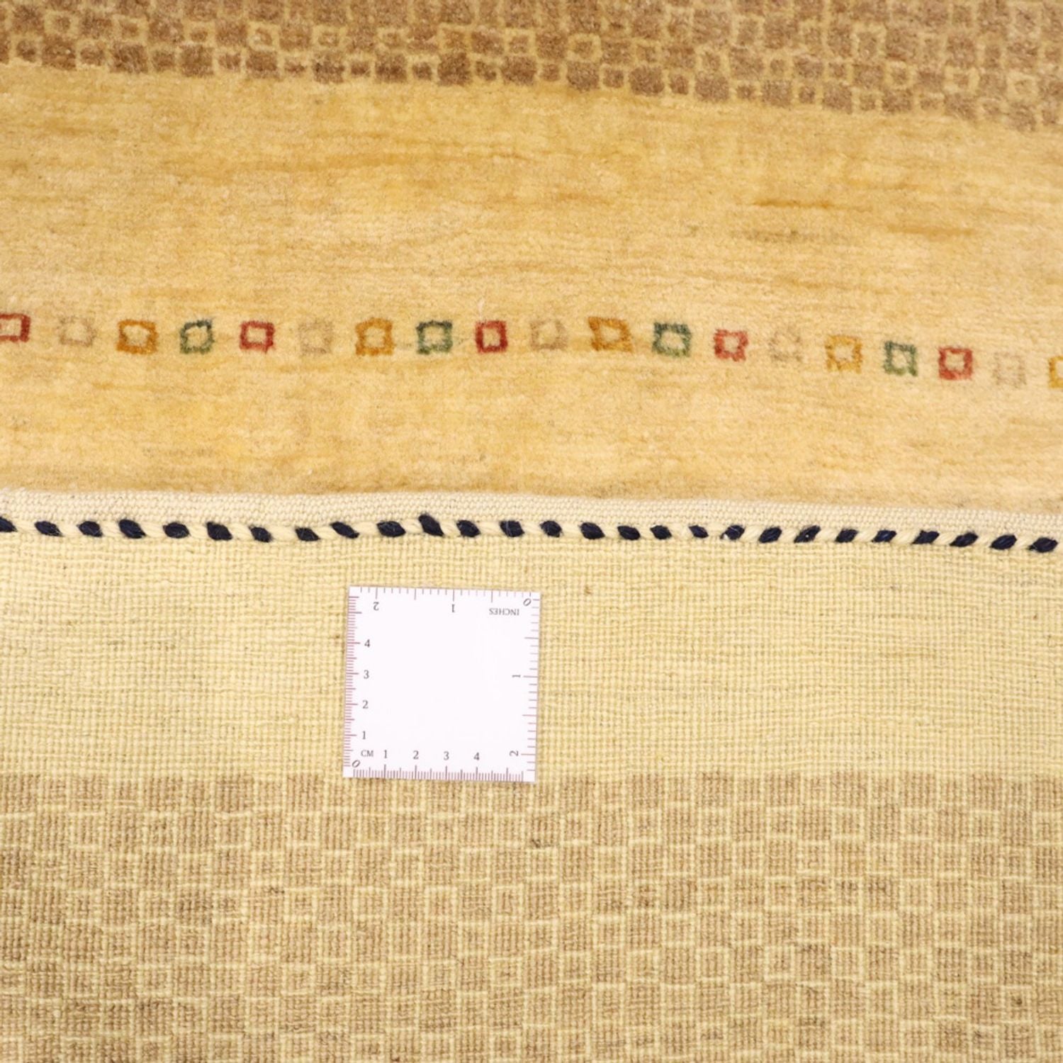 Tapis Gabbeh - Persan Kashkuli - 182 x 126 cm - beige