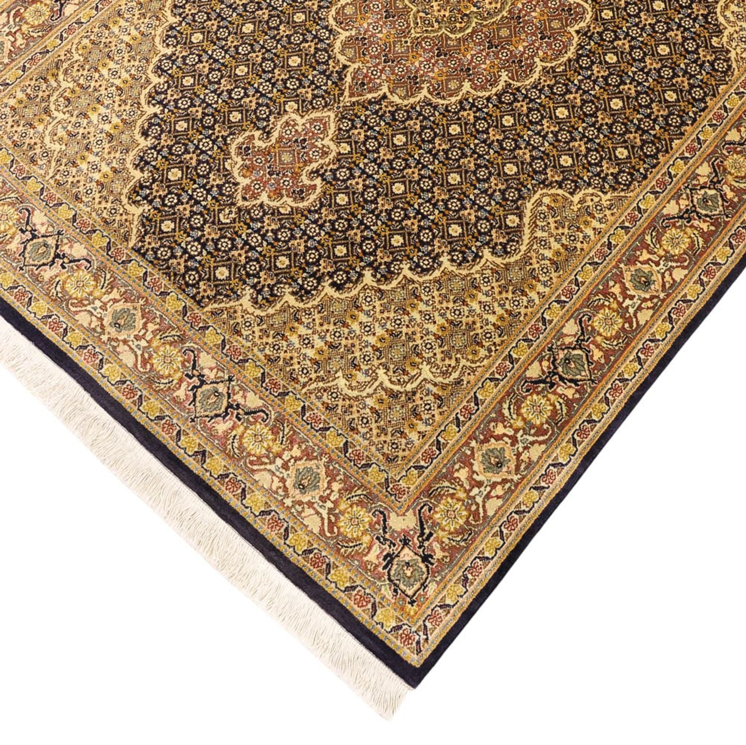 Tapis persan - Tabriz - Royal - 148 x 100 cm - bleu foncé