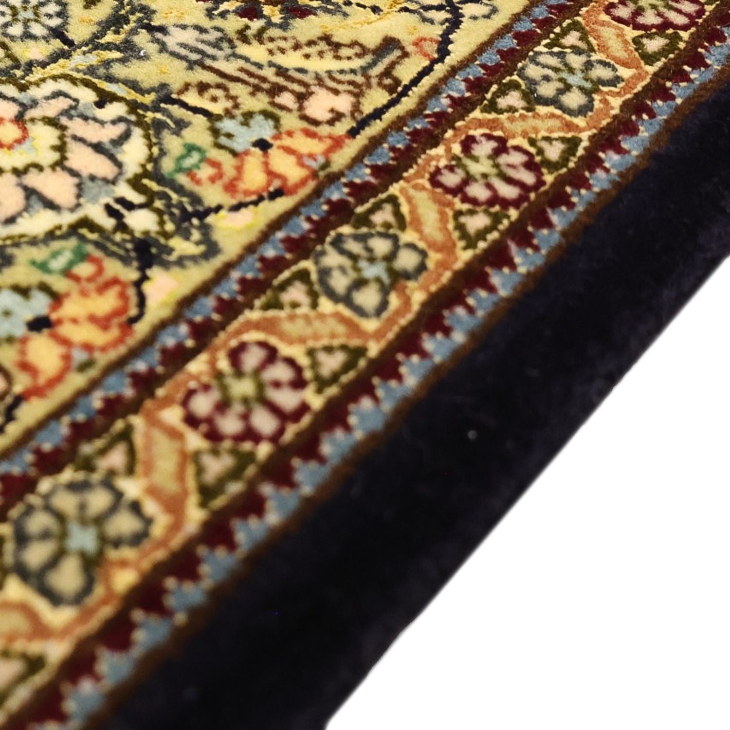 Tapis persan - Tabriz - Royal - 146 x 102 cm - vert foncé
