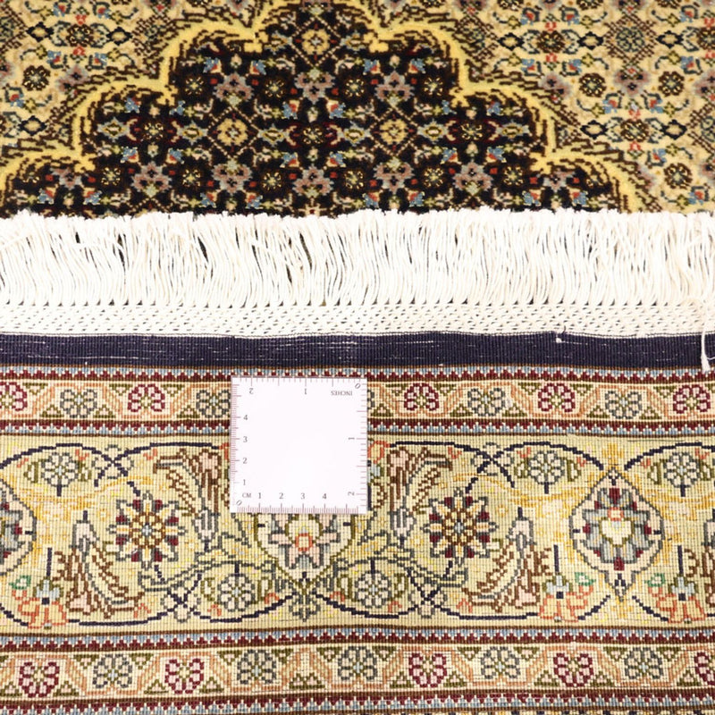 Tapis persan - Tabriz - Royal - 146 x 102 cm - vert foncé
