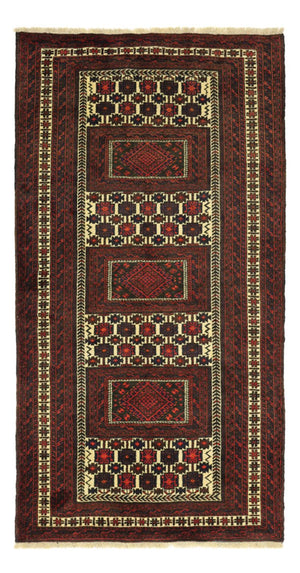 Läufer Belutsch - 194 x 102 cm - dunkelrot