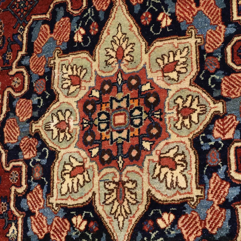 Tapis persan - Bidjar - Royal - 276 x 168 cm - rouge foncé