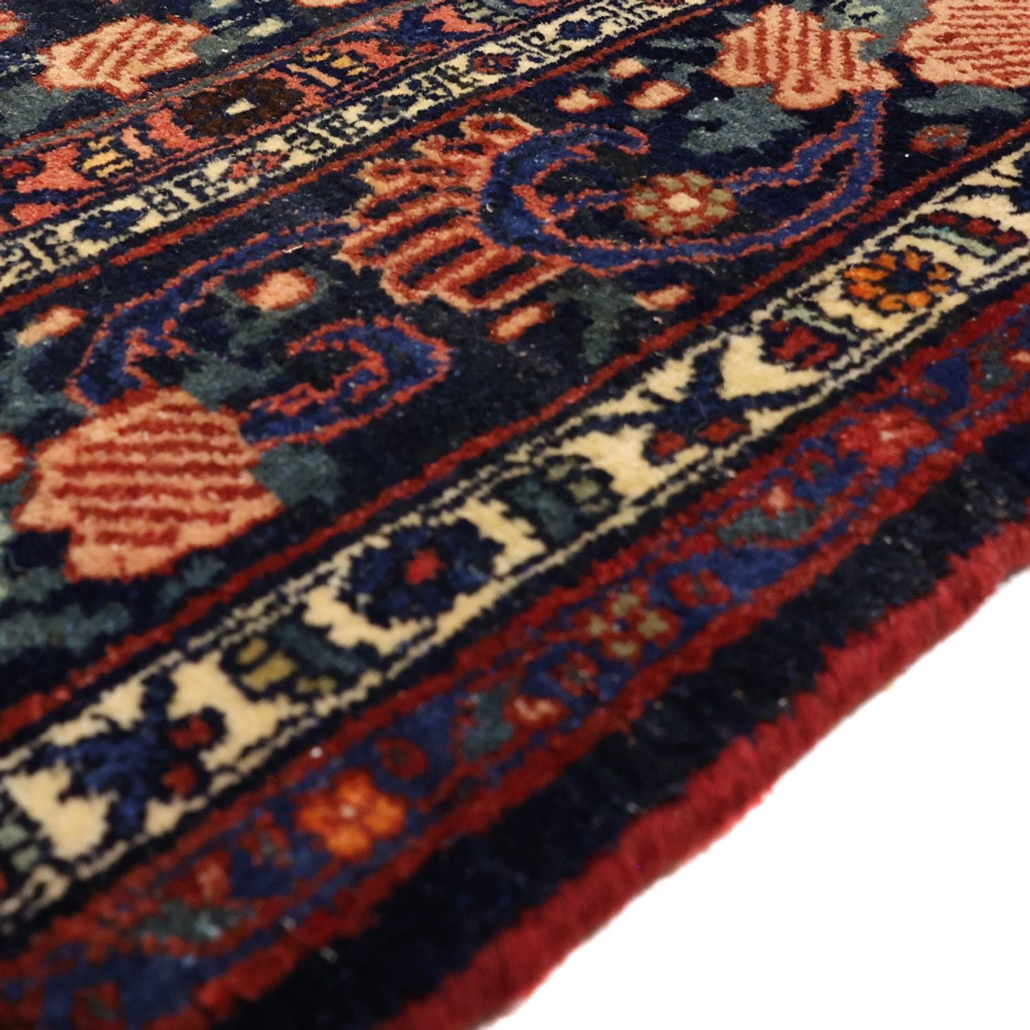 Tapis persan - Bidjar - Royal - 276 x 168 cm - rouge foncé
