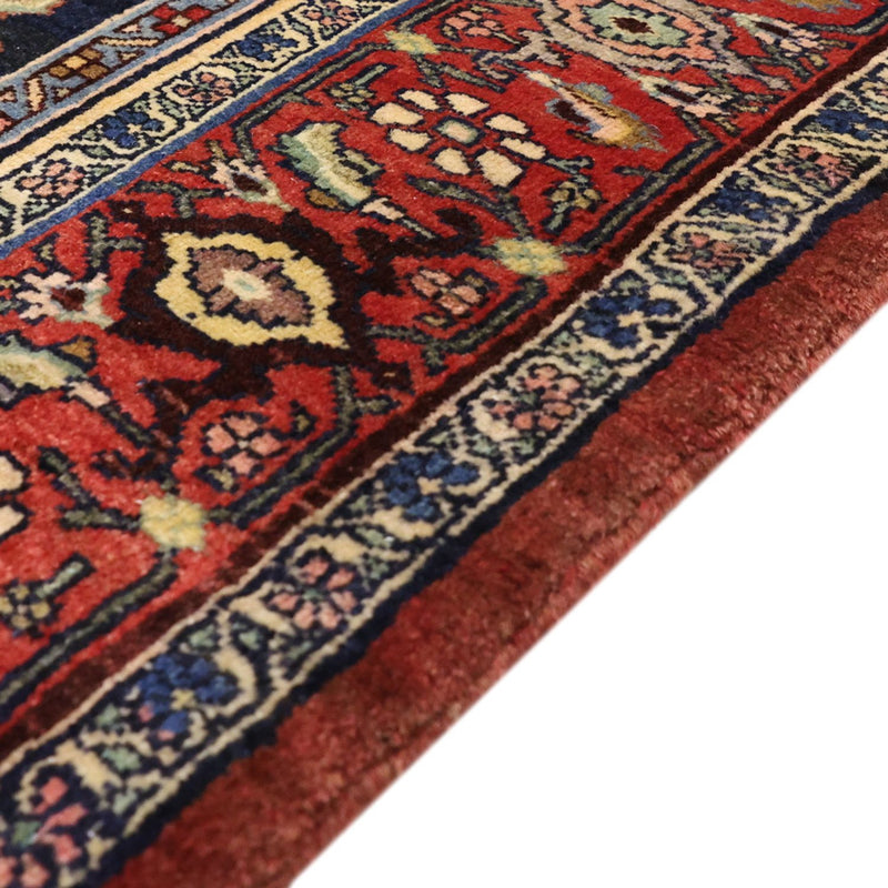 Tapis de couloir Tapis persan - Bidjar - 276 x 146 cm - rouge foncé