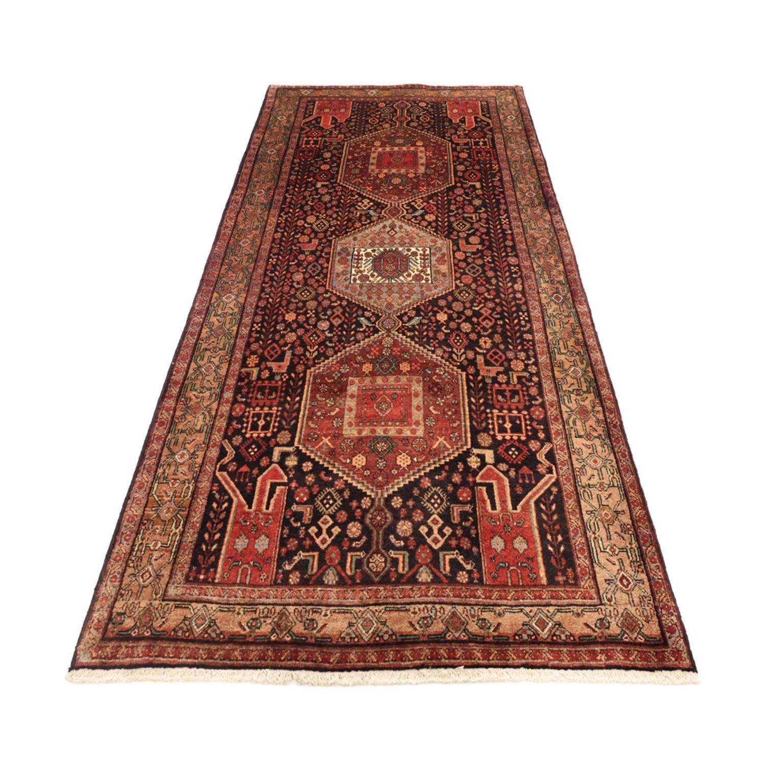 Läufer Perser - Nomadic - 295 x 130 cm - dunkelrot