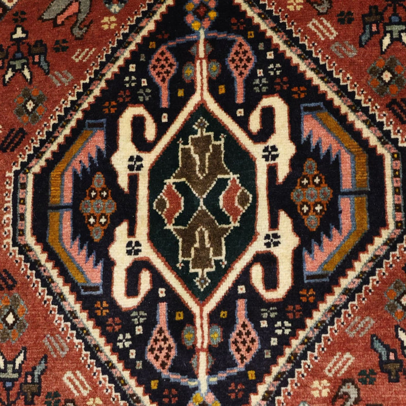 Tapis Gabbeh - Persan Kashkuli - 150 x 105 cm - rouge foncé