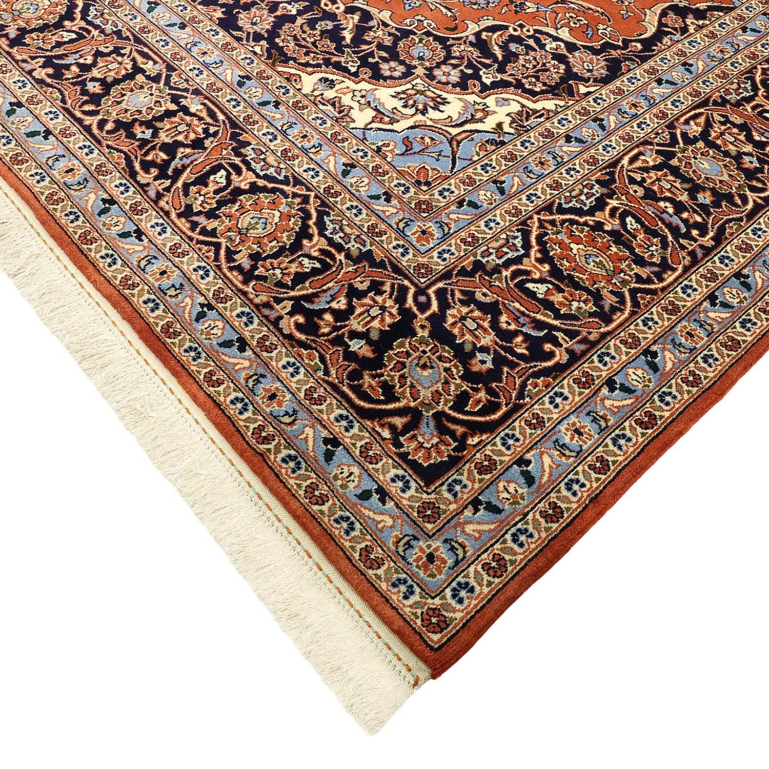 Tapis persan - Keshan - 343 x 247 cm - rouge clair