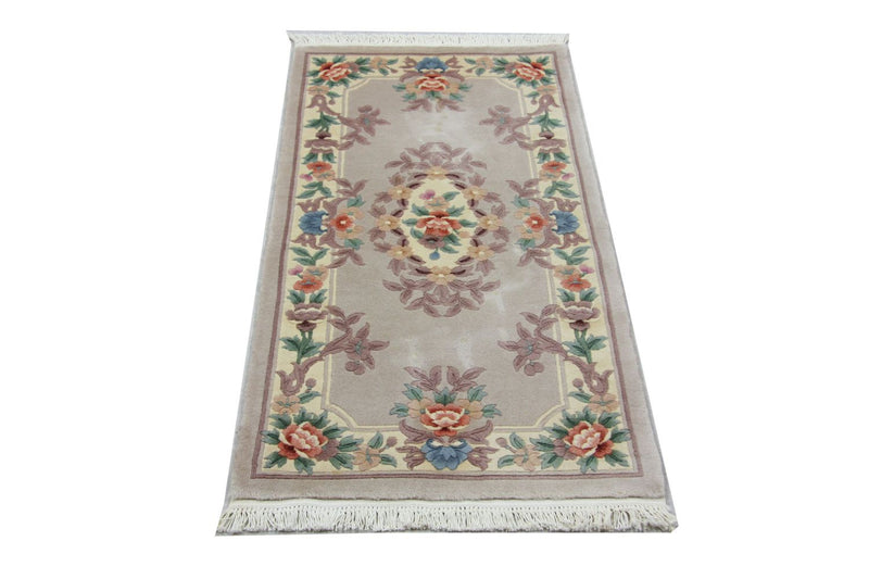 China Teppich 137 x 70 cm - silber