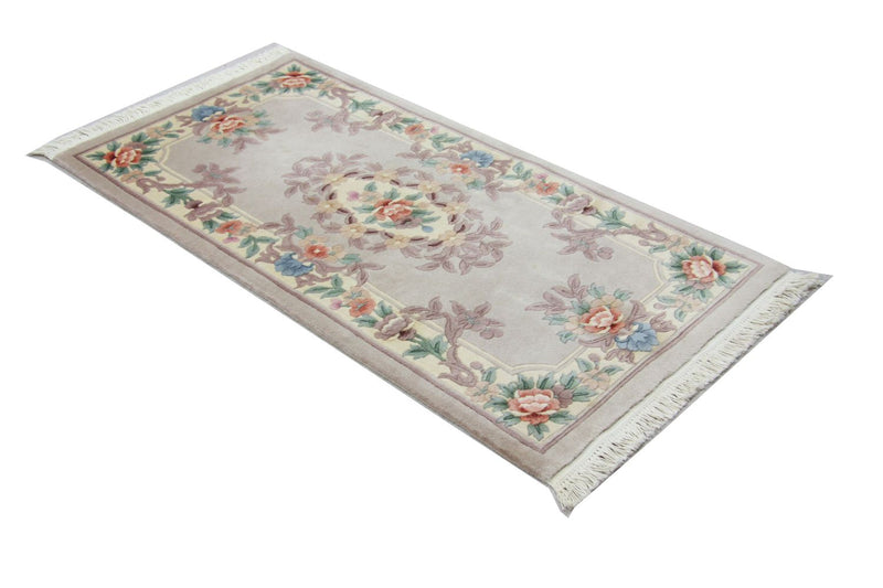 China Teppich 137 x 70 cm - silber