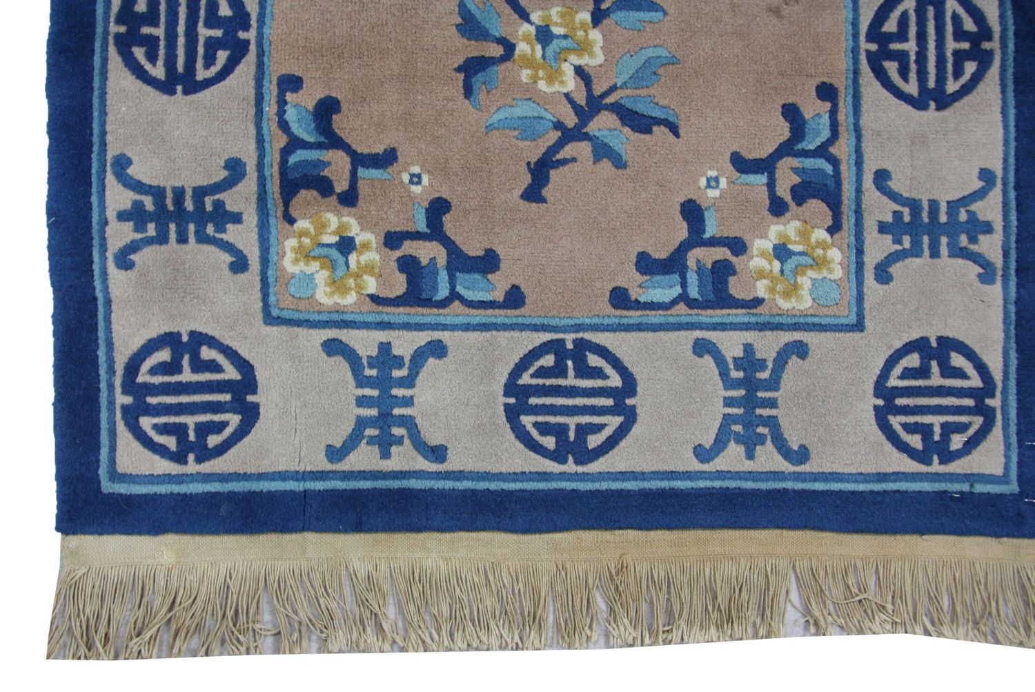 Tapis chinois - 152 x 91 cm - bleu