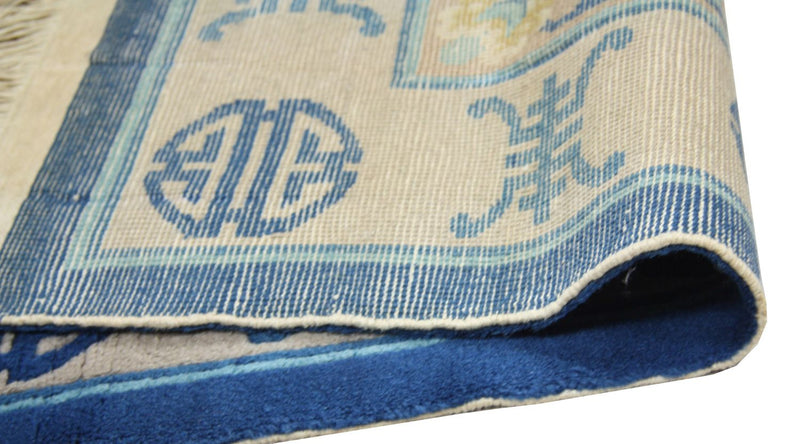 Tapis chinois - 152 x 91 cm - bleu