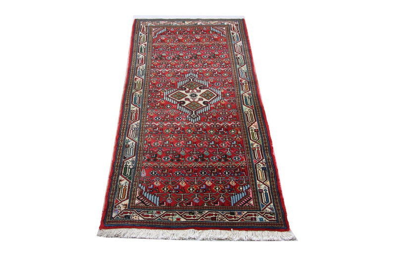Tapis de couloir Tapis persan - Nomadic - 180 x 80 cm - rouge