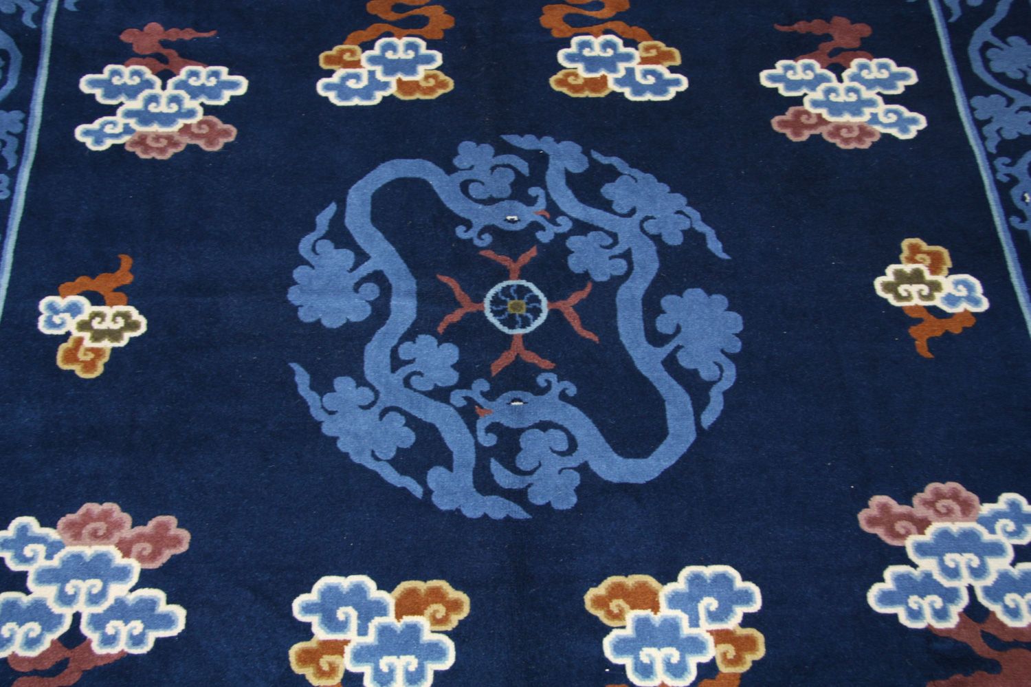 China Teppich 274 x 183 cm - blau