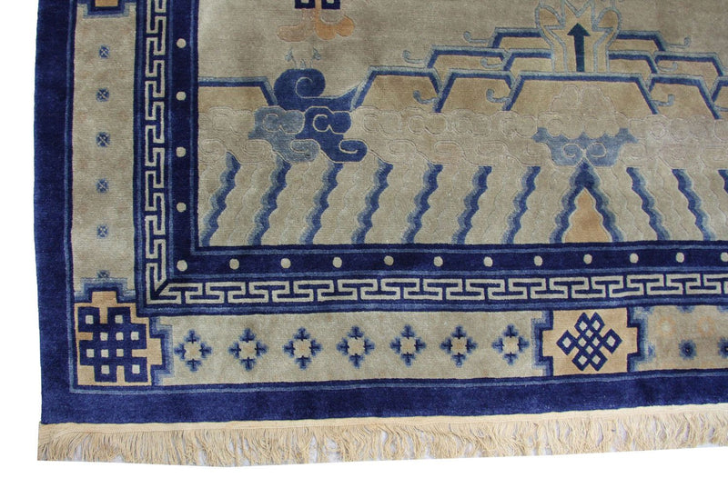 Tapis chinois - 298 x 198 cm - bleu
