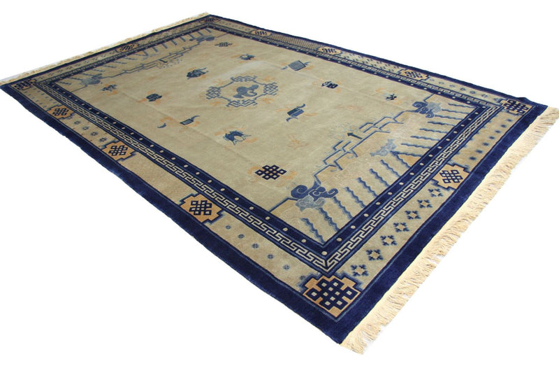 Tapis chinois - 298 x 198 cm - bleu