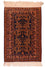 Tapis afghan - 132 x 98 cm - bleu foncé