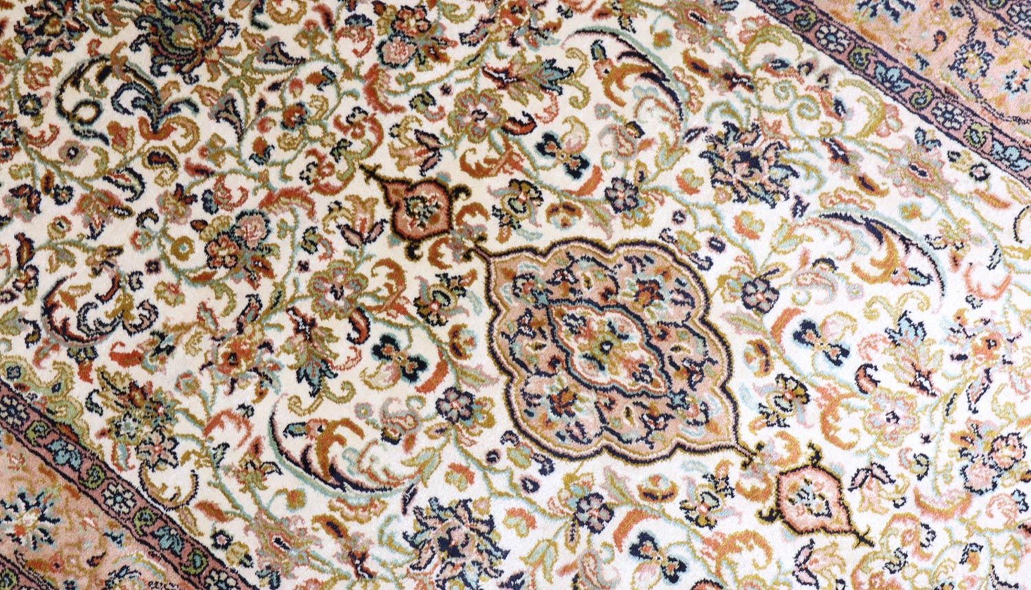 Seidenteppich - Kaschmir Seide 155 x 99 cm Teppichbrücke